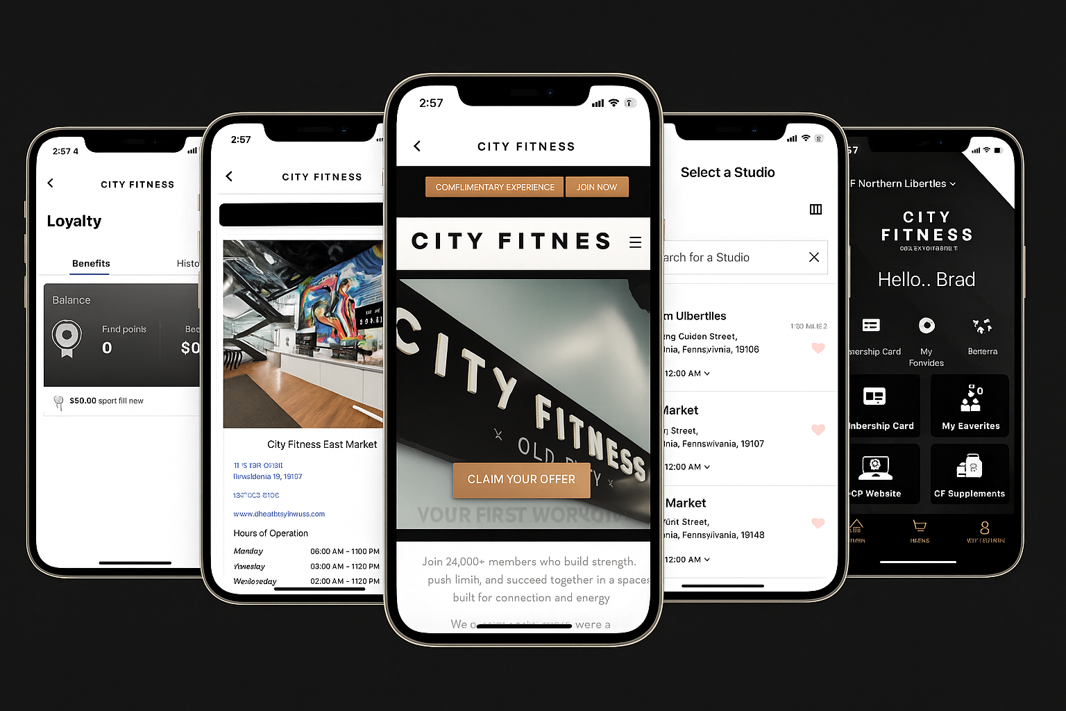 City Fitness mobile app