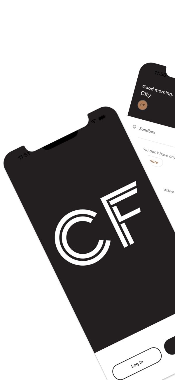 City Fitness New Jersey app - home screen